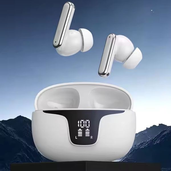 Noise Isolation Wireless Earbuds with ABS Silicone Material 3-4 Hours Music Time and Waterproof Design