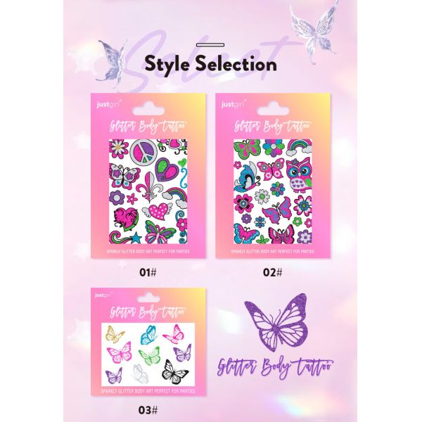 Digital Printing Custom Made Temporary Tattoo Sticker Short Term For Kids