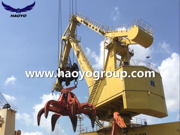 6.3m3 Steel scrap Handling Electro hydraulic orange peel scrap grab bucket