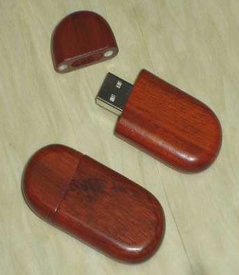 capacidad grande AT-101Q de memoria USB de madera