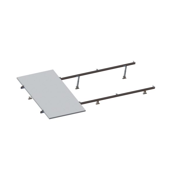 Tilt Leg Adjustable Metal Roof Solar Mounting System Aluminum Corrugated