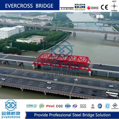 Construção Ponte de aço pré-fabricada Ponte Bailey de aço de comprimento médio