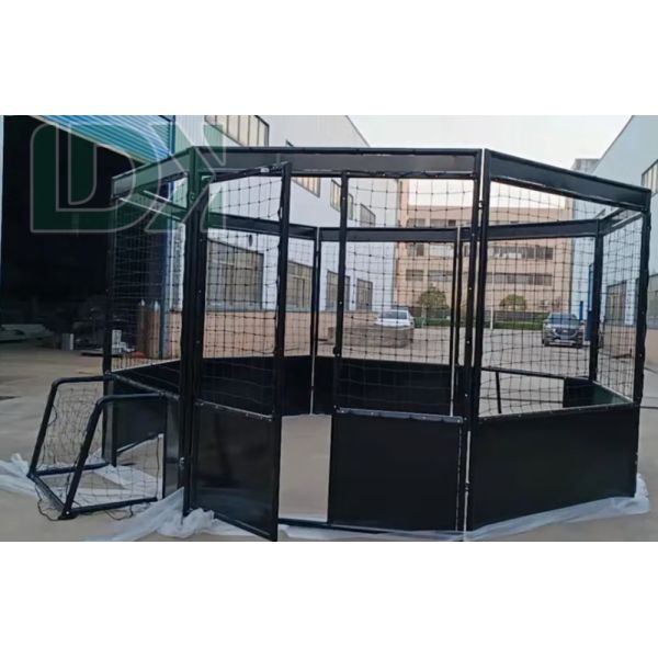Customized Circular Soccer Cage Mini Football Cage Portable Round Football Pitch