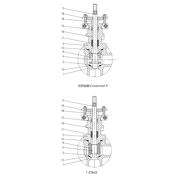 V100-SAH Series High Pressure Single Seated Angle Control Valve (Various Trim Types)