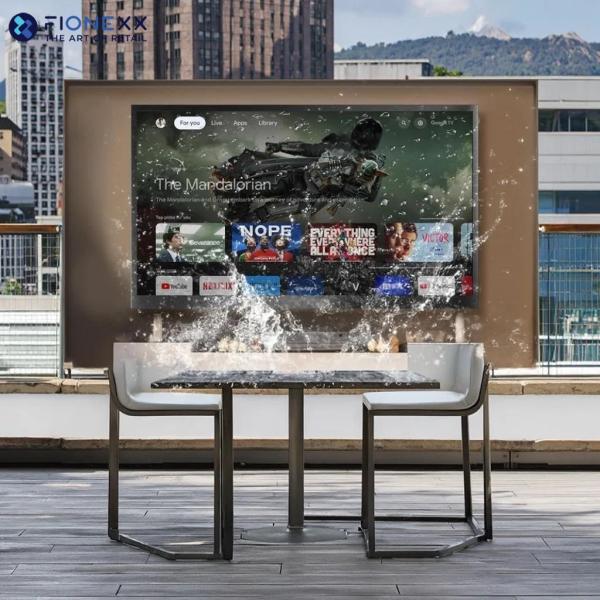 IP66 Waterproof Digital Signage And Displays Outdoor Tv 2K 4K Outdoor LCD Display VS Led Screens For Outdoor Advertising