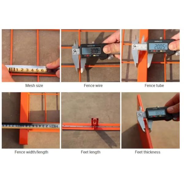 Used Powder Coated Construction Canada Temporary Site Fence Panel for Sale