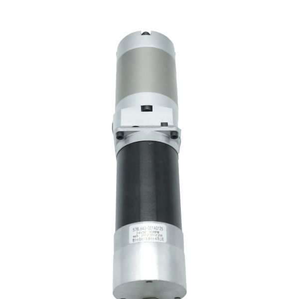 57BL643 Series  Nema23 Brushless Gearbox Motor 24V 125:1 38N.M 30rpm