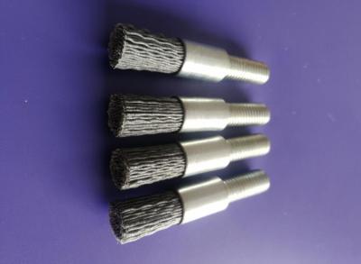 Industrial 13mm Shaft Mounted Nylon Abrasive End Brushes with Screw Shank