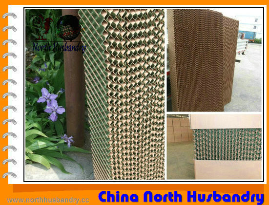 التبخر تبريد وسادة لمزرعة الدواجن والاحتباس الحراري