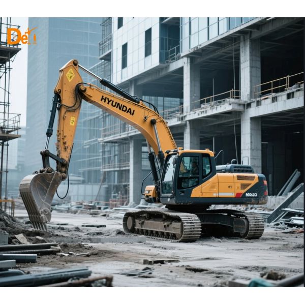 Construction robuste Excavatrice utilisée HYUNDAI 220LC-9S ancienne machine hydraulique de l'excavatrice