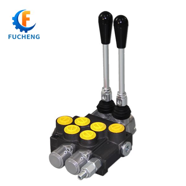 40lpm 6 Banks Joystick Hydraulic Monoblock Control Valves for Front Loader and Tractor Fucheng