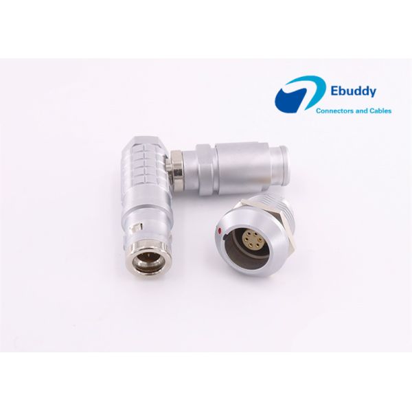 Lemo Fiber Optic Connectors K Series FHG Right Angle 6 Pin Elbow Plug FHG.0K.3026.CLAC