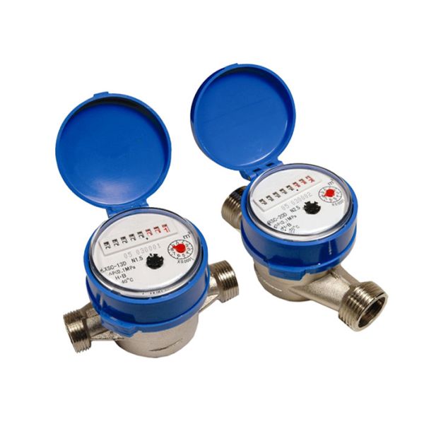 Brass Single Jet Water Meter , Super Dry Cold Water Meter DN15mm, LXSC-13D
