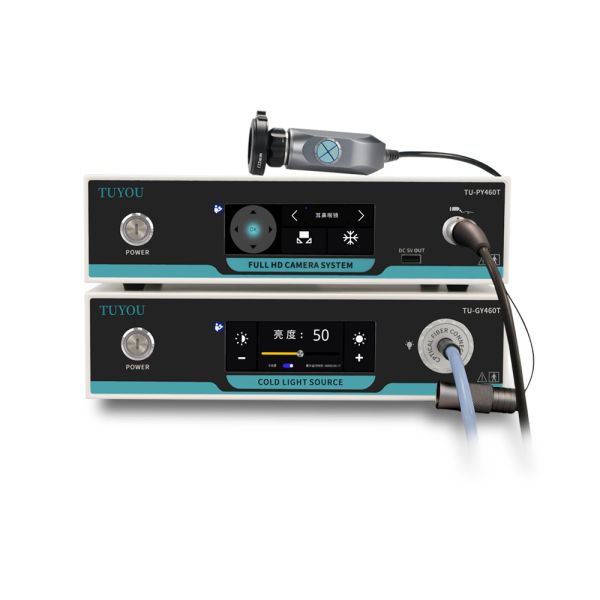 Black FHD 1080P Medical Endoscope Camera System Touchscreen For Laparoscopy ENT Surgery