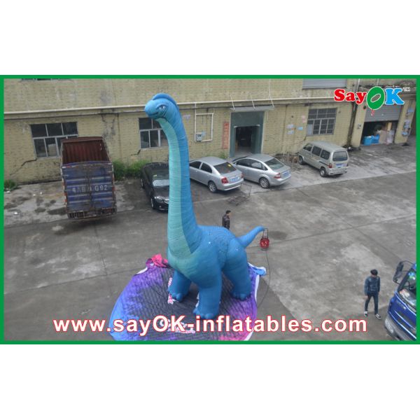 Inflatable Christmas Dinosaur Fire Proof Inflatable Dragon Toy Dinosaur Oxford Cloth With CE / UL Blower
