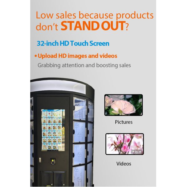 Daily Flower Vending Machine For Fresh Flowers Bouquets