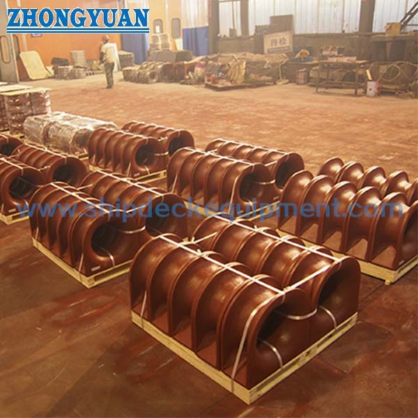 CB 34 Type C Casting Steel Deck Welded Mooring Chock Ship Mooring Equipment