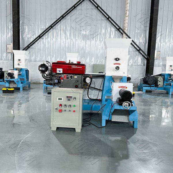 MIKIM 500 kg/h Diesel single screw floating fish food pellet maker machine Aquatic Feed Extruder Floating Pet Food Puffing Machine