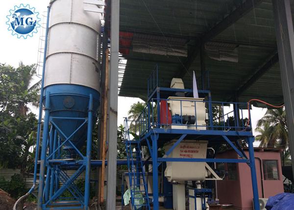Linha de produção seca automática planta do almofariz de 25 T/H da mistura pronta da massa de vidraceiro da parede