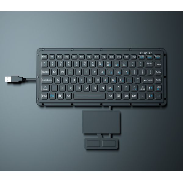stainless steel keyboard Устойчивая силиконовая клавиатура, встроенная в ПКБ, устойчивая к солёному туману