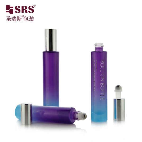 GB1-15ml Customized Essential Oil Roller Bottle With Black Cap