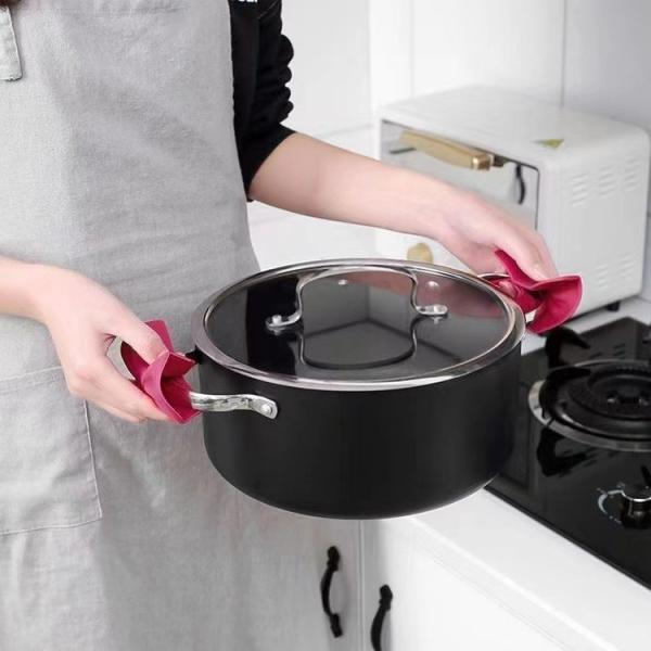 Farfalloni-Shaped Pot Holders For Kitchen Cookware Silicone Oven Grips Fun Kitchen Gadgets Mini Oven Mitts Pinch Mitts