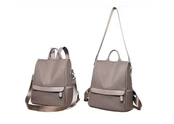 2019 new student backpack black grey large capacity travel bag lady's bag