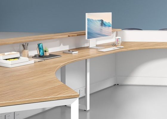Geometric Design Dual Functionality Modern Style Desk and Workstation