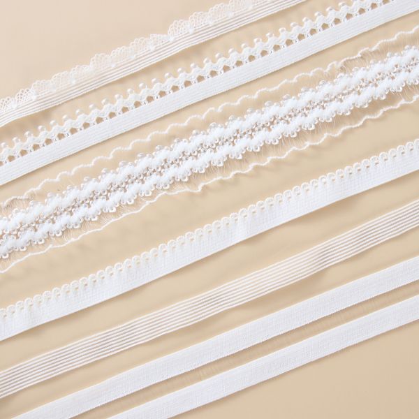 Factory wholesales nylon lace elastic band for underwear bra  shoulder strap webbing