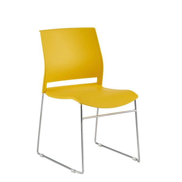 Rubber Shell Weight 191kg Modern Plastic Chair Featuring Solid Steel Bar Base Stand Lightweight Stackable Seating for Event Venues