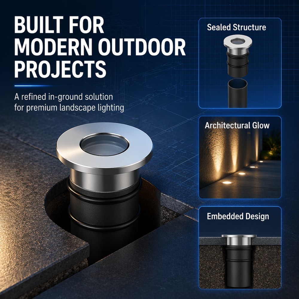Ma32 1W Mini Recessed LED Inground Lights Ip68 Waterproof For Outdoor Landscape