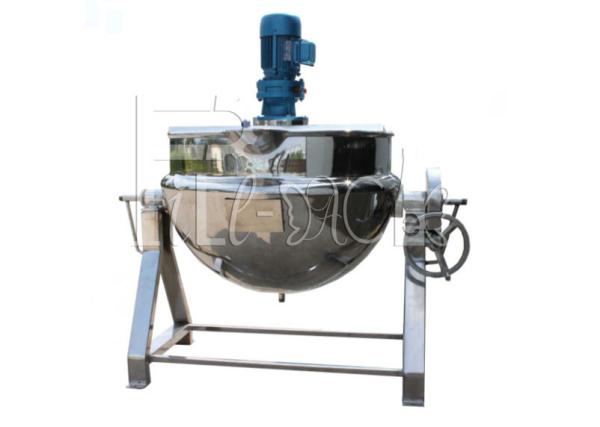 Capacidade 400L Tiltable da chaleira Jacketed industrial de aço inoxidável elétrica do vapor do aquecimento