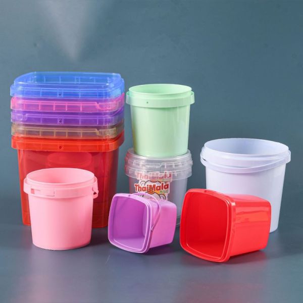 Square 5 Gallon 6.5 Gallon Grease Plastic Container with Custom Heat Transfer Printing