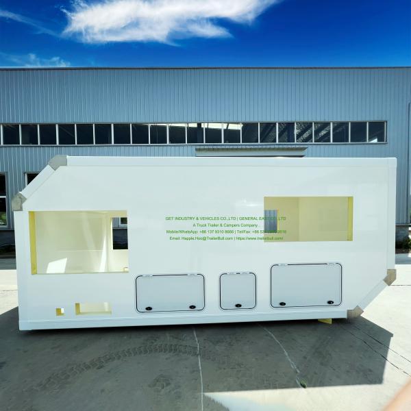 Light Self-Support RV Body 4.9m 16ft Camper for Flatbed Trucks and Off-Road Expeditions