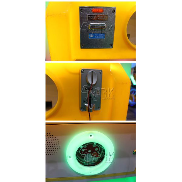Happy Throw Ball Shooting Games Capsule Toy / Kids Redemption Ticket Arcade Game Machine