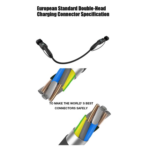 UL94-V0 Classe de Chama 16A-32A Cabos de Carregamento de VE de Tipo 1 a Tipo 2 para Veículos Elétricos