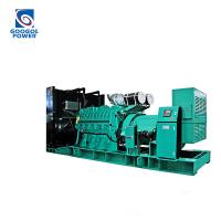 Dissipation de chaleur 1000KW 1250KVA Générateur diesel triphasé 1100KW 1375KVA Faible bruit