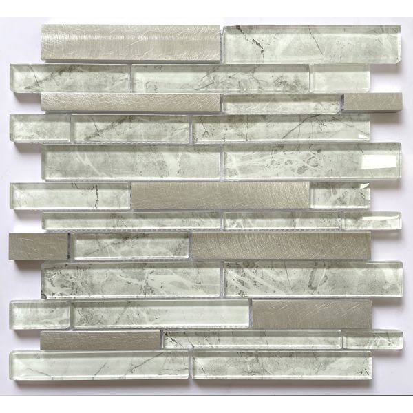 China Latest Mixed Color Glass Crystal Mosaic Tiles Bathroom Wall Tile