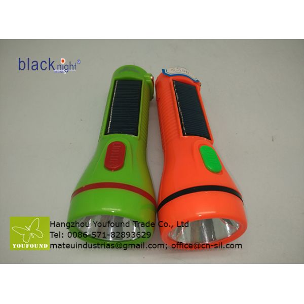 BN-405S Emergency Lighter Solar Torchlight LED Flashlight with Side Lamp