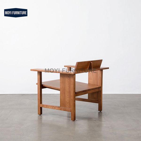 Modern Solid Wood Frame Leisure Chair Japanese Style Guesting Room Mail Packing Y Comfortable Seating