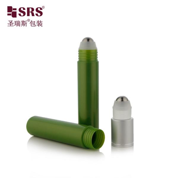 PP PCR Recyclable Empty Cosmetic Packaging Plastic Round Roller Ball Wholesale 35ml Bottle