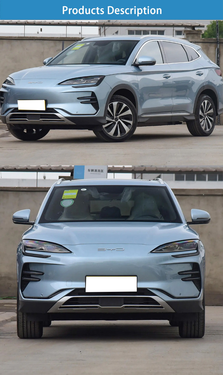 2024 BYD Song Plus EV Car 605 км Новое энергетическое транспортное средство 5 мест с автопилотом и темным интерьером
