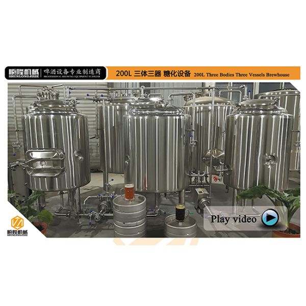 Small Stainless Steel Brewing Equipment 100L To 200L For Pub Brewery