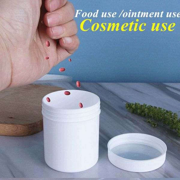 150g 250g 500g 1000g Empty Black White Blue Single Wall PP Plastic Cosmetic Skin Care mask jar ointment Jar