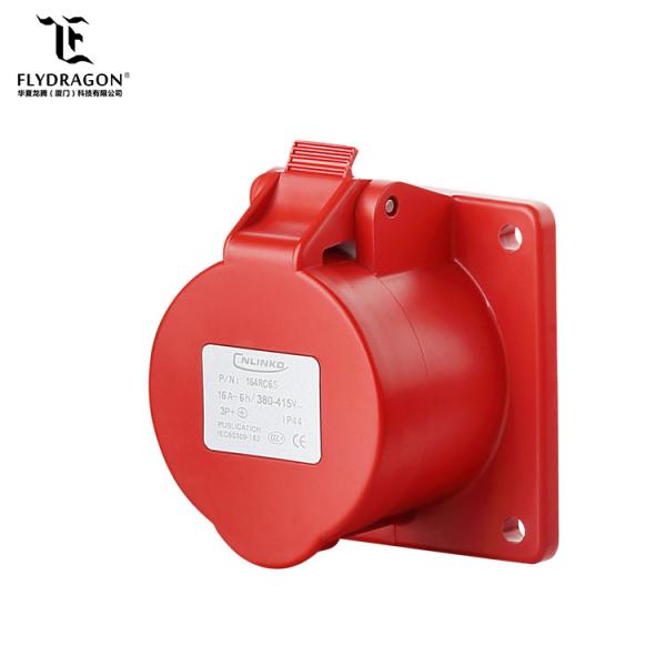 16 amp CE certificated 4 pole industrial equipment installation fitting Connector for aviation and dock
