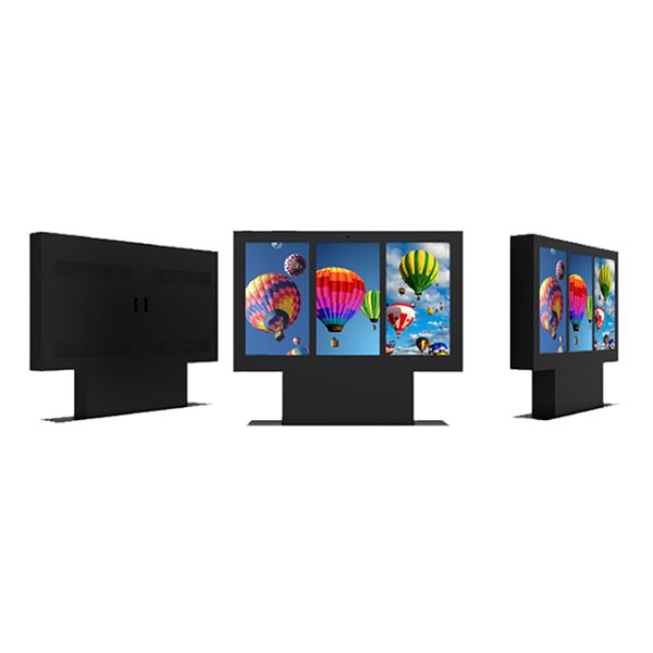 49 inch triple screen ordering high brightness outdoor vertical advertising machine