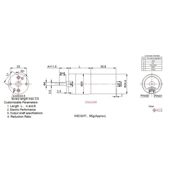 Micro DC Gear Motor 12v 24v Metal Gear Motor With DC Brush / Brushless Motor