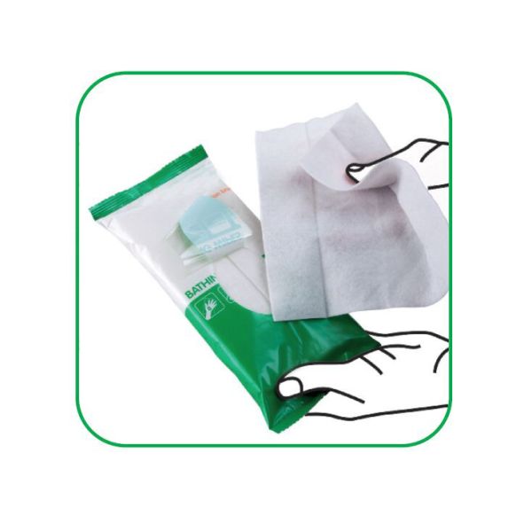Купать взрослое влажное обтирает Biodegradable одежду мытья для заботы Incontinence