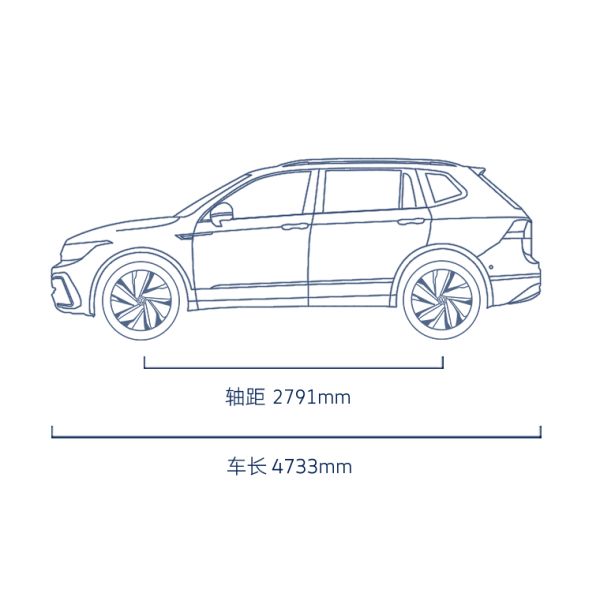 Venta 2024 VW Tiguan L PHEV 0km Coche eléctrico usado con 4733mm longitud total Comprar muestra en Paric