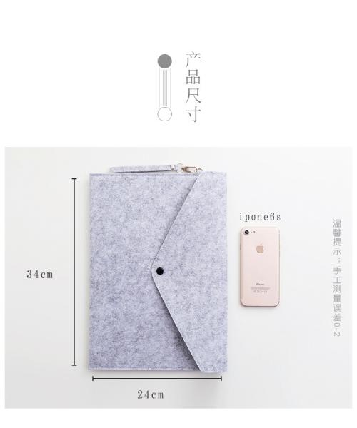 File Folders- Felt Folder Expanding File Folder Paper Envelope A4 Folders With Lanyard Felt file bag simple office data file bag storage bag storage bag student stationery bag folder